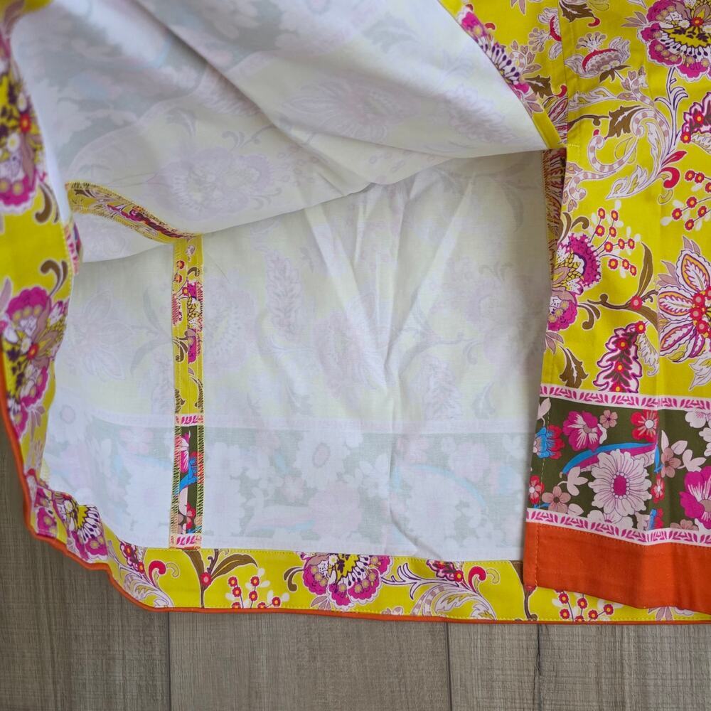 Anthropologie Maeve Paisley Yellow High Waist Slit Skirt Only Women Sz 10 NWT - Picture 7 of 13